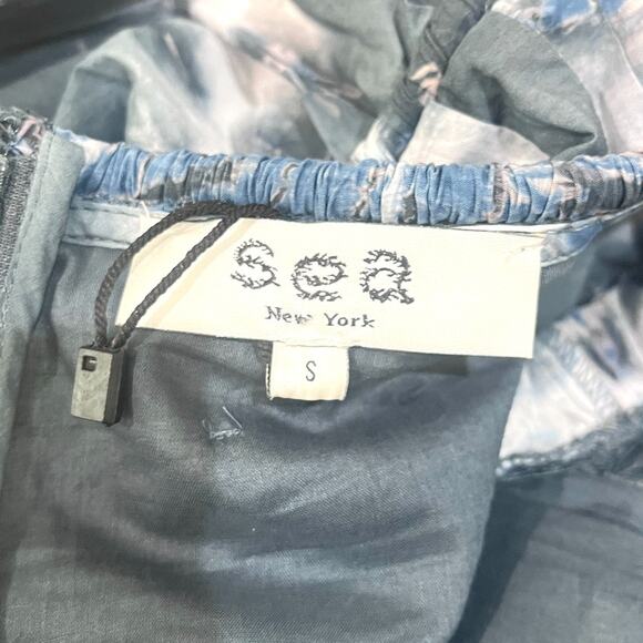 NWOT Sea New York Nadia Tie Dye Midi Dress Size Small 100% Cotton Blue - Picture 9 of 11